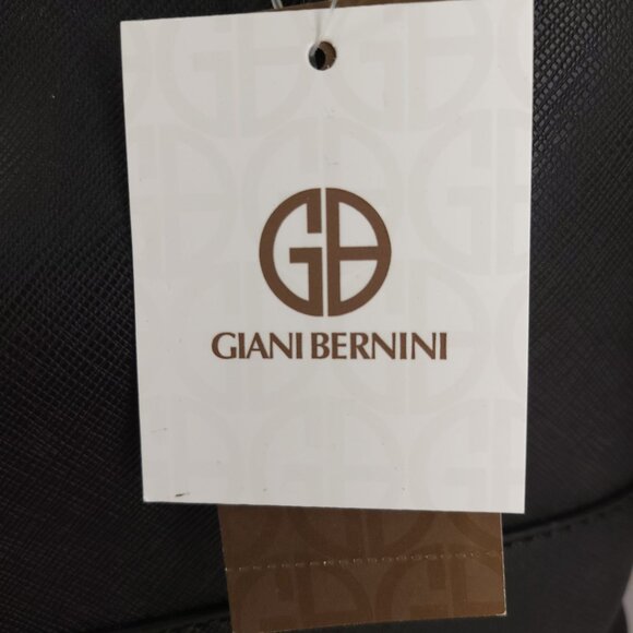 Giani Bernini Black Leather Tote Bag - Organizer Pockets & Smartphone Pocket MSR - Picture 3 of 8